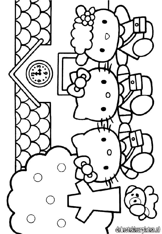 Hello Kitty 1 Printable Coloring Pages