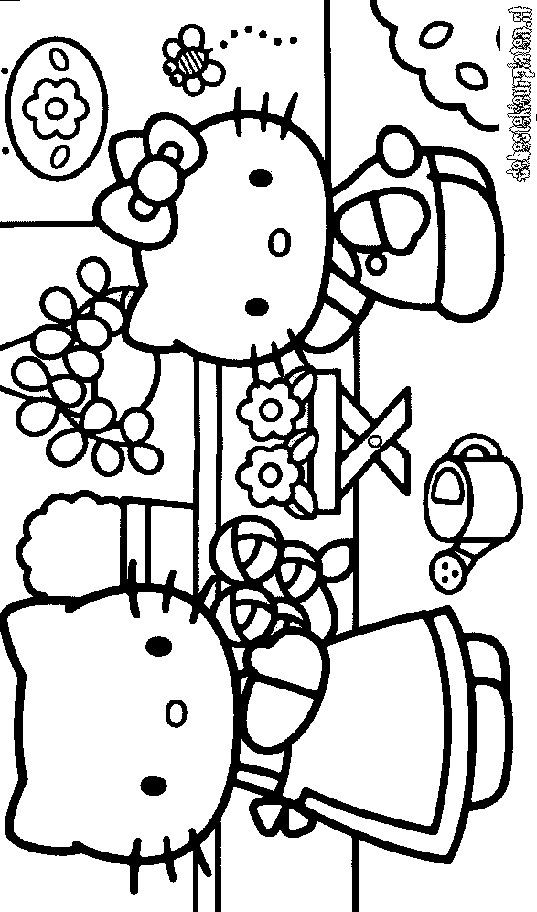 Hello_Kitty-3 - Printable coloring pages