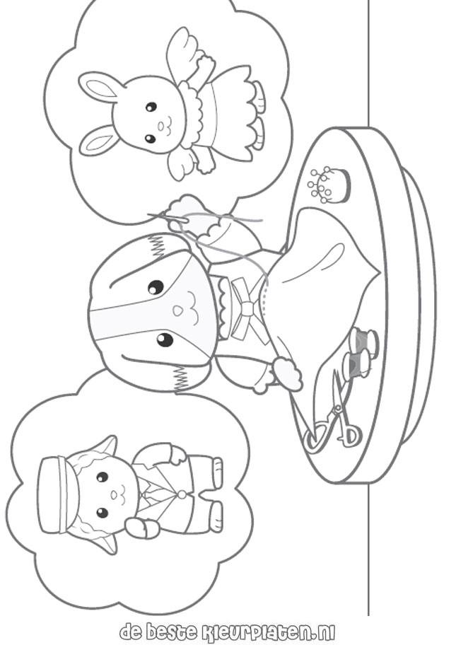 calico critter coloring pages - photo #15