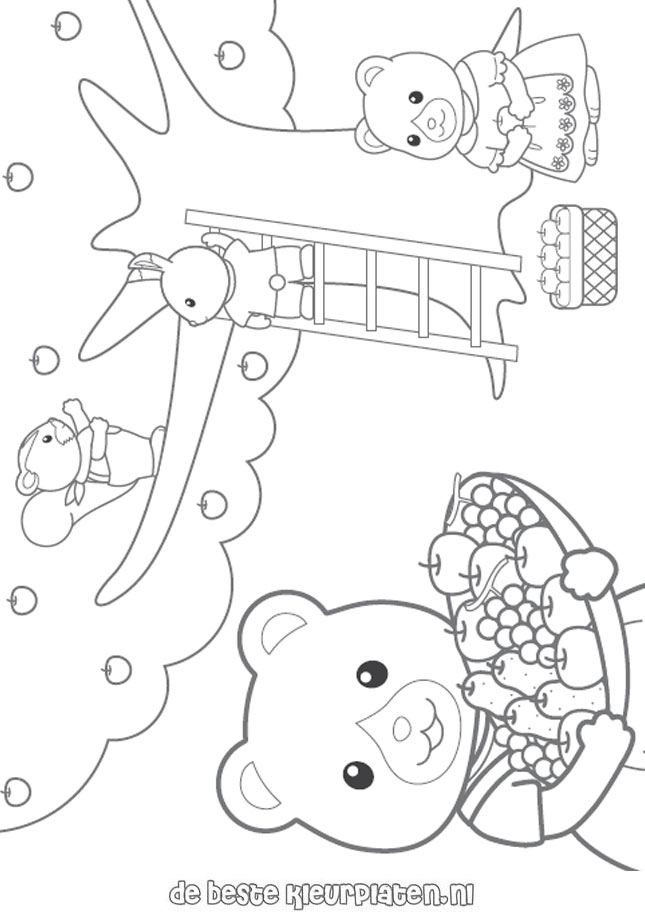 calico critter coloring pages - photo #6