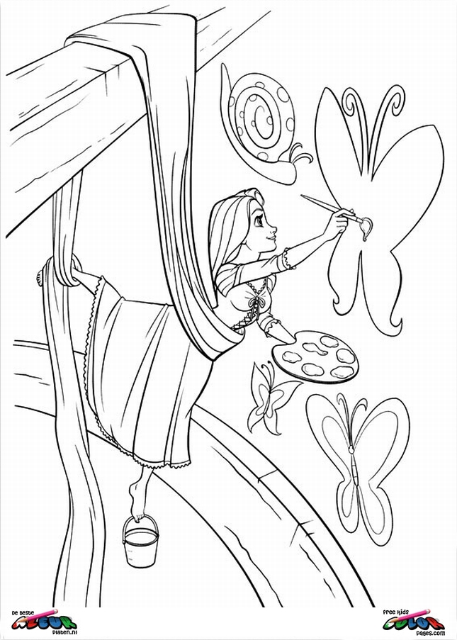 Tangled0010 - Printable coloring pages