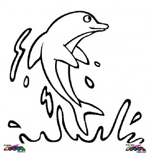 Dolphin013 - Printable coloring pages