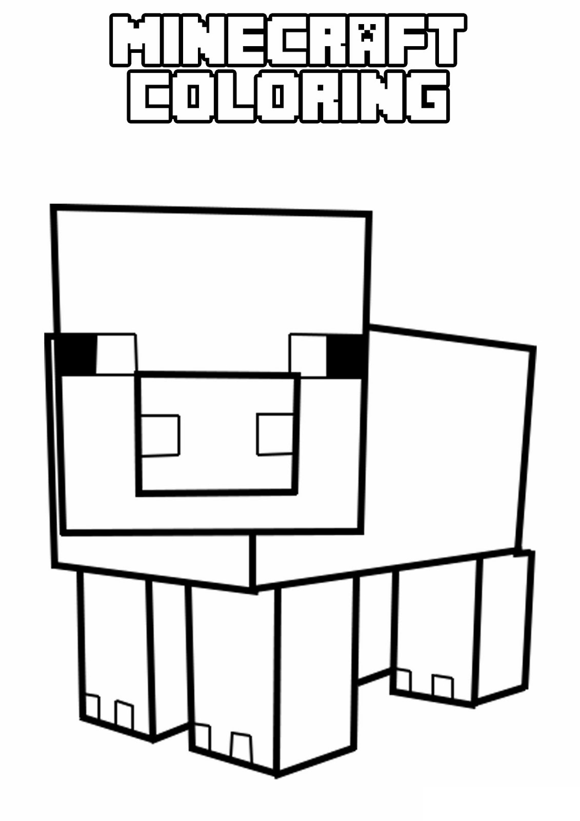 Minecraft (10) Printable coloring pages