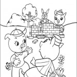 3 Little Pigs coloringpages - 