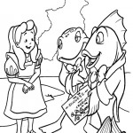 Alice in Wonderland coloringpages - 
