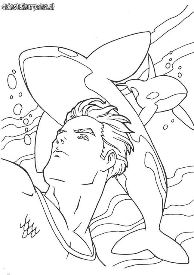 Aquaman 7   Printable coloring pages