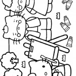 Hello Kitty coloringpages - 