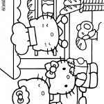 Hello Kitty coloringpages - 
