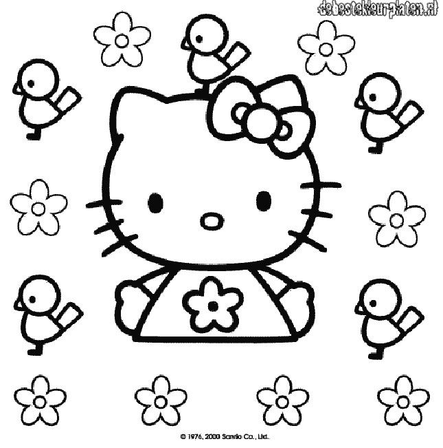 Hello Kitty Coloring Pages - Printable Coloring Pages