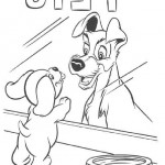 Lady and the Tramp coloringpages - 