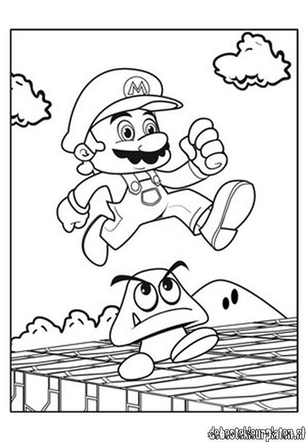 Mario2 - Printable coloring pages