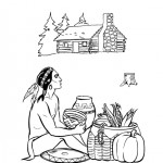 Thanksgiving Day coloringpages - 