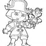 Dora the Explorer coloringpages - 