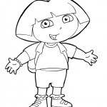 Dora the Explorer coloringpages - 
