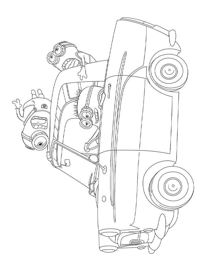 Despicable me (4) - Printable coloring pages