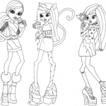 Monster High coloring pages - Printable coloring pages