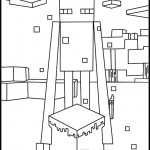 Minecraft coloring pages 1 for online coloring