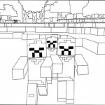 Minecraft coloringpages - 