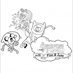 Adventure Time coloringpages - 