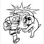 Adventure Time coloringpages - 